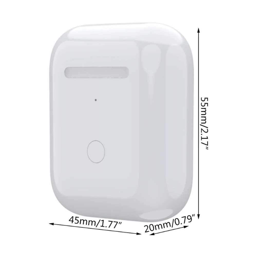 Беспроводной зарядный бокс со светодиодным индикатором для Airpods 1/2 Bluetooth наушники