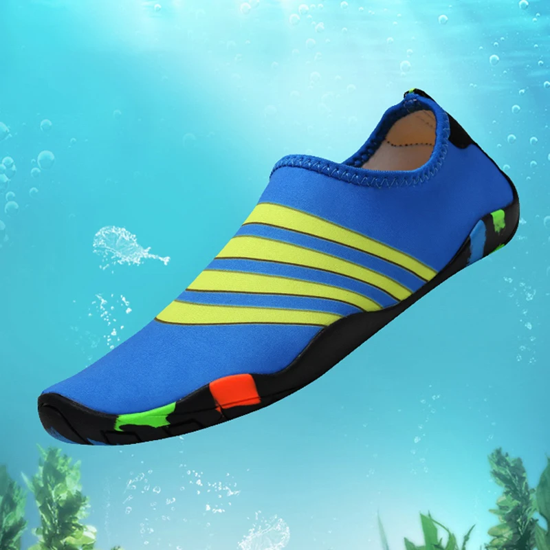 

2022 акватуфли для мужчин, обувь для йоги, быстросохнущие босоножки для плавания, Женская легкая пляжная Уличная обувь для рыбалки и воды, Раз...