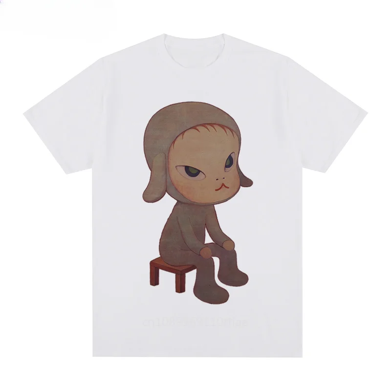 Футболка Yoshitomo мужская хлопковая без сна с мультяшным рисунком ночного сиденья