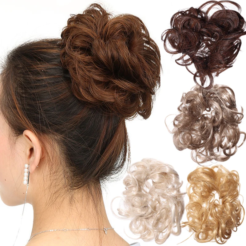 

Women Curly Hair Wig Hair Ties Fashionable Hair Loop Color Wig Headrope Hairstyle Holder Wedding Party Modelling Artificial Hair