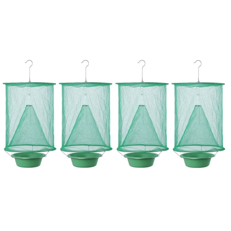 

4X Folding Fly Cage Reusable Flycatcher Flycatcher Hanging Ranch Trap Catcher Flycatcher Most Effective Suspension