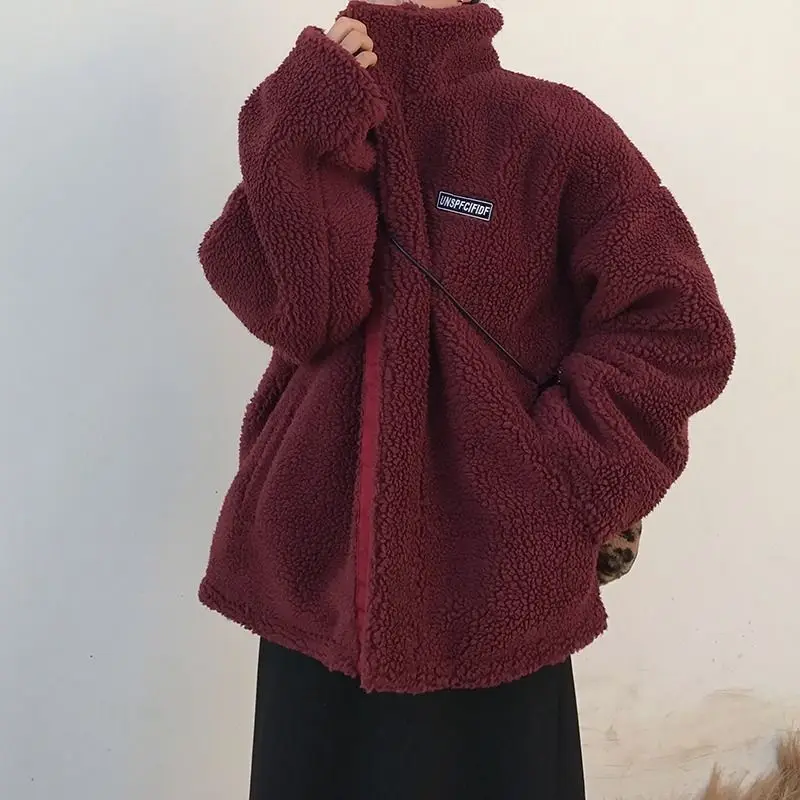 2021 New Fashion Teddy Fur Coat Women Fleece Jackets Winter Jacket Faux Lambs Fur Kawaii Coat Korean Students Parkas Oversized