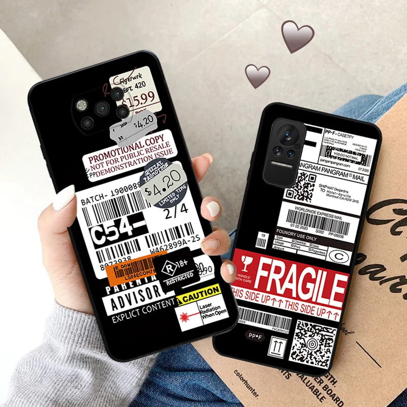 Чехол для телефона Dhl Express с этикеткой полета Xiaomi Poco X3 Pro M3 5G Mi Civi NFC F3 GT F1 9 8 A2 Lite CC9 9T