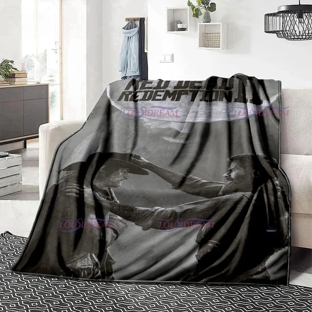 Одеяло с принтом Game Red Dead Redemption HD одеяла для пикника теплое одеяло мягкое и