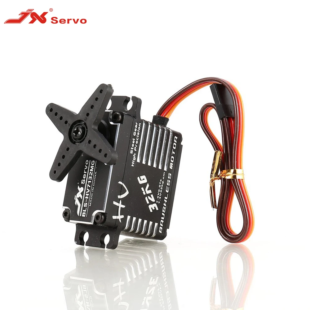 JX BLS-HV7132MG 32 кг бесщеточные сервоприводы, металлическая сталь, цифровая шестерня, HV сервопривод для радиоуправляемых автомобилей, роботов, самолетов, дронов, автомобилей, запчасти, аксессуары