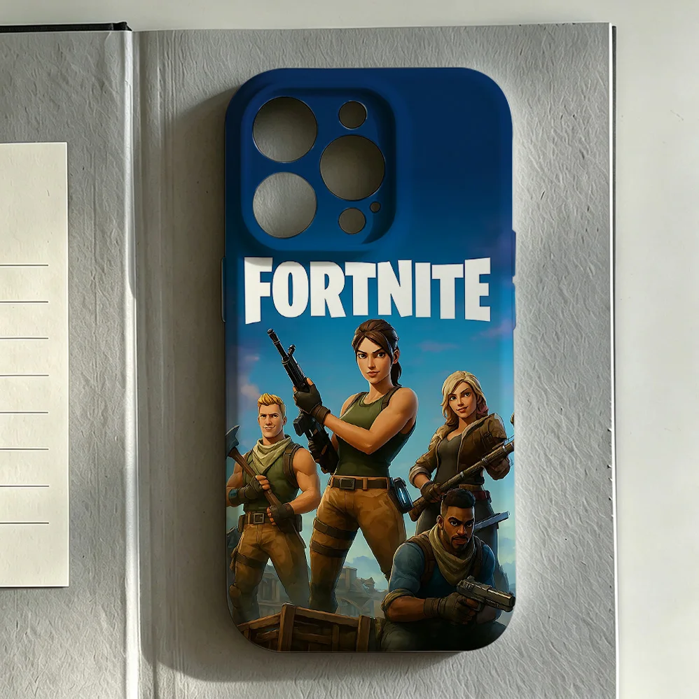Фото Глянцевый жесткий чехол из поликарбоната Game Hot F-Fortnites для iPhone 17e 17 16e 16 15 14 13 12 11 Air Pro Max XS XR XSMax 6 7 8 Plus №5