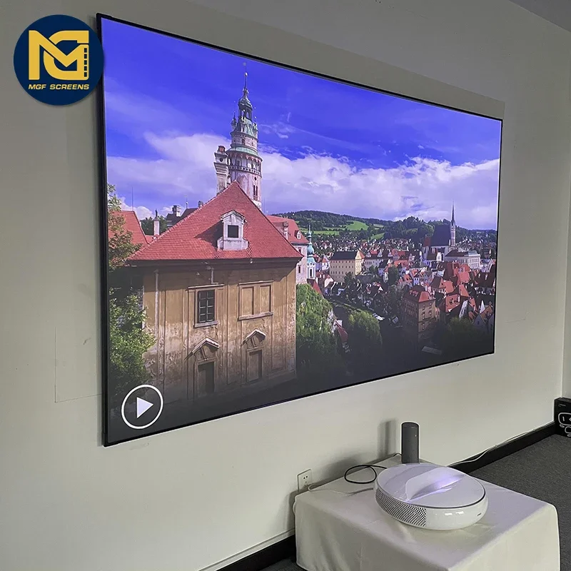 Проектор с фиксированной рамкой 100 дюйма 4K PET