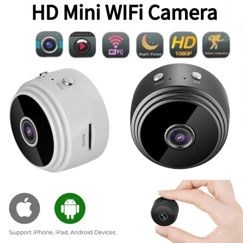 

A9 Mini Camera WiFi Camera HD Night Version Micro Strong Magnetic Mount Motion Detection Security Camera for IOS Android Windows