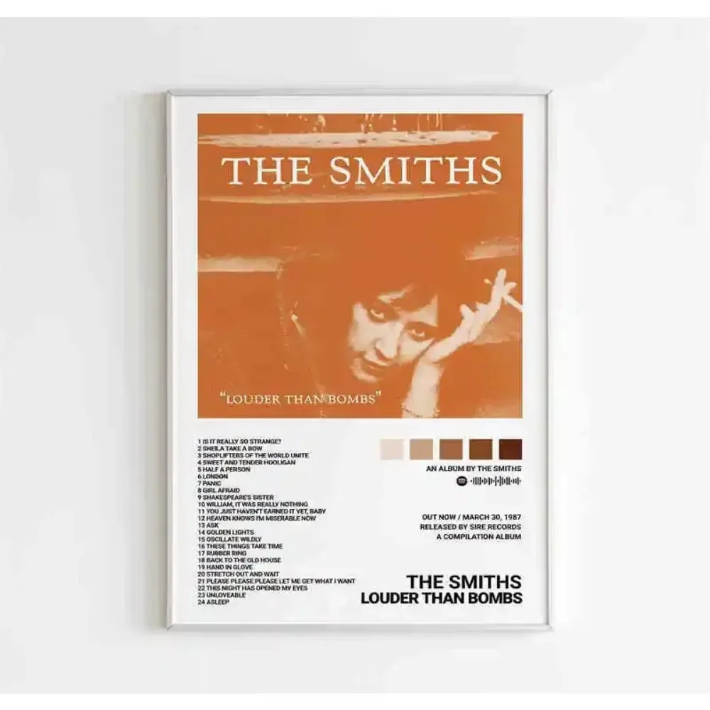 

Классическая Рок-группа Smiths, Обложка Альбома, Художественный Принт На Холсте, Стиль, Музыкальный Постер, Без Рамы