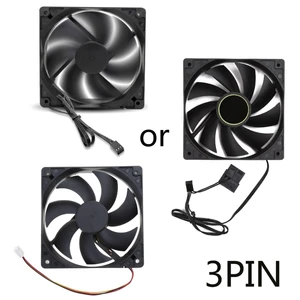 PC Cases Fans CPU Coolers Radiators 120x120x25mm Large 4Pin 3Pin Cooling Fan Dropship