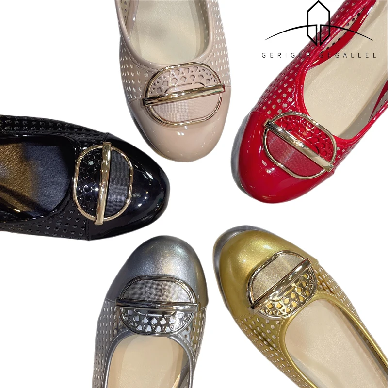 Ladies Luxury Designer Mixed Color Loafers Casual Comfort Flats Overfoot Ladies Flats Home