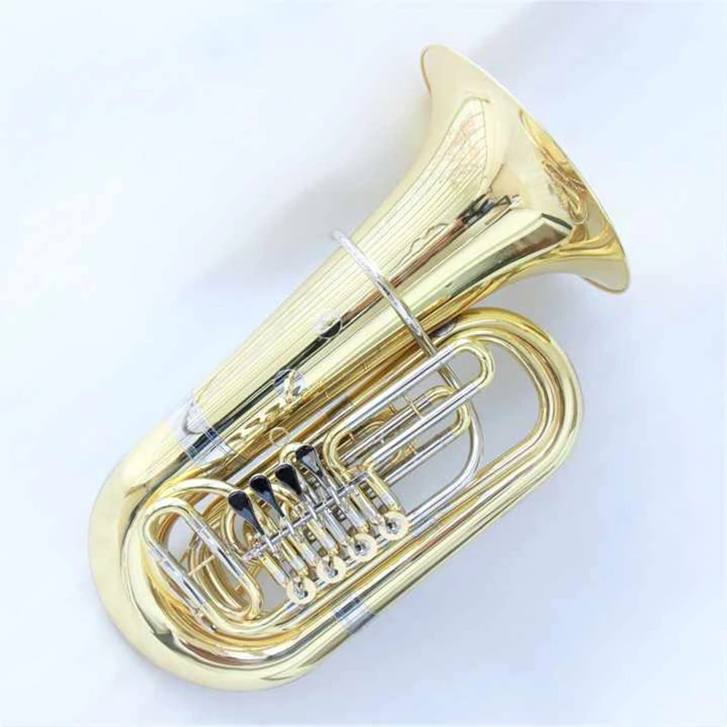 

Высококачественные Музыкальные инструменты tuba с латунным корпусом, золотой лак, оптовая продажа, заводская цена, инструмент tuba
