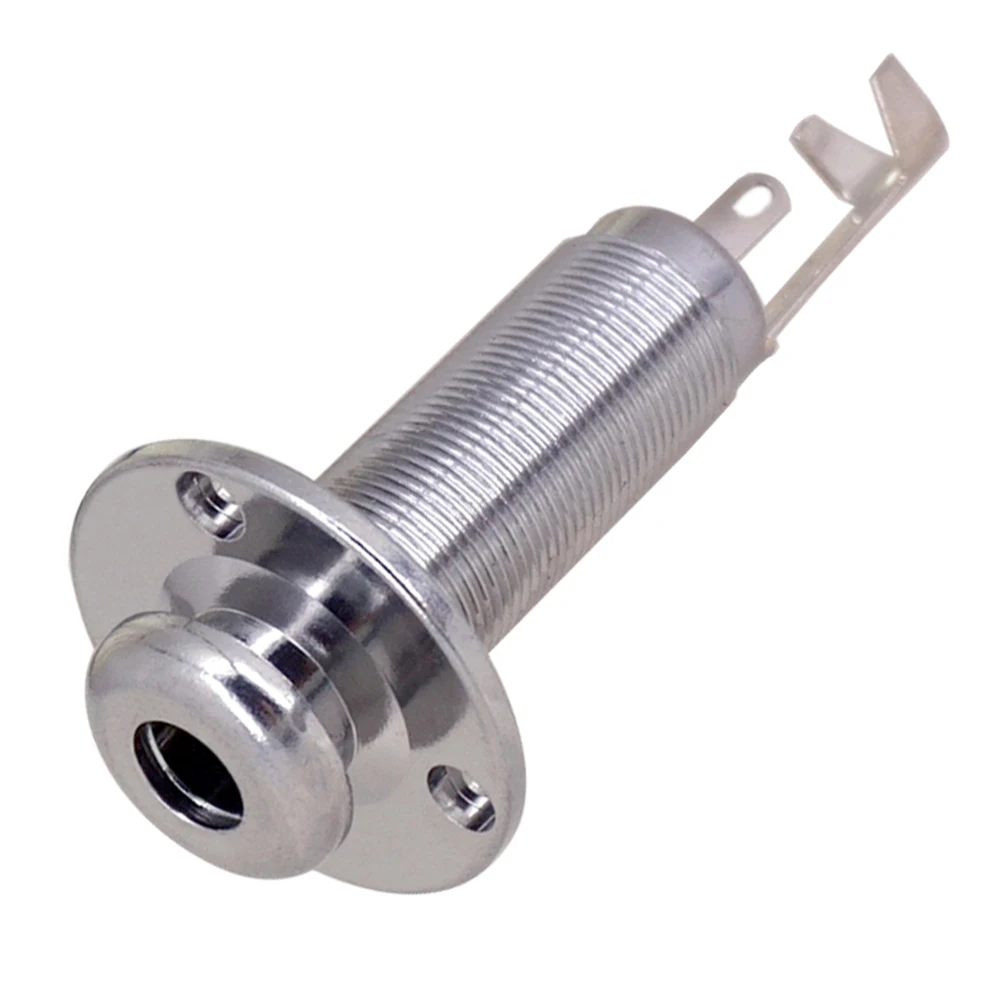 

Acoustic Electric Guitar Stereo End Pin Jacks Socket Plug 6.35mm 1/4 Inch Musical Instruments Guitars Plug Parts