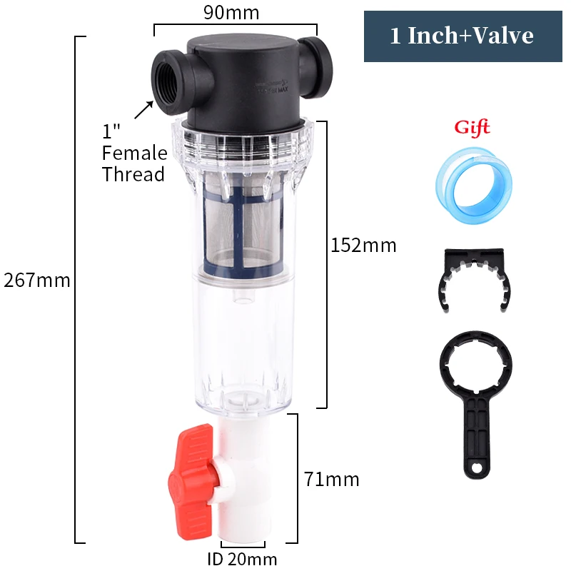 Фильтр для полива SgooHan 1/2 3/4 1 дюйм
