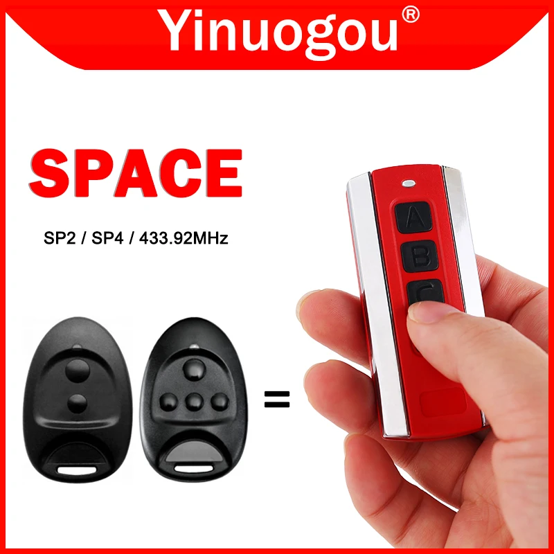SPACE SP4 SP2 Пульт дистанционного управления для гаражных ворот/ворот 433 92 МГц