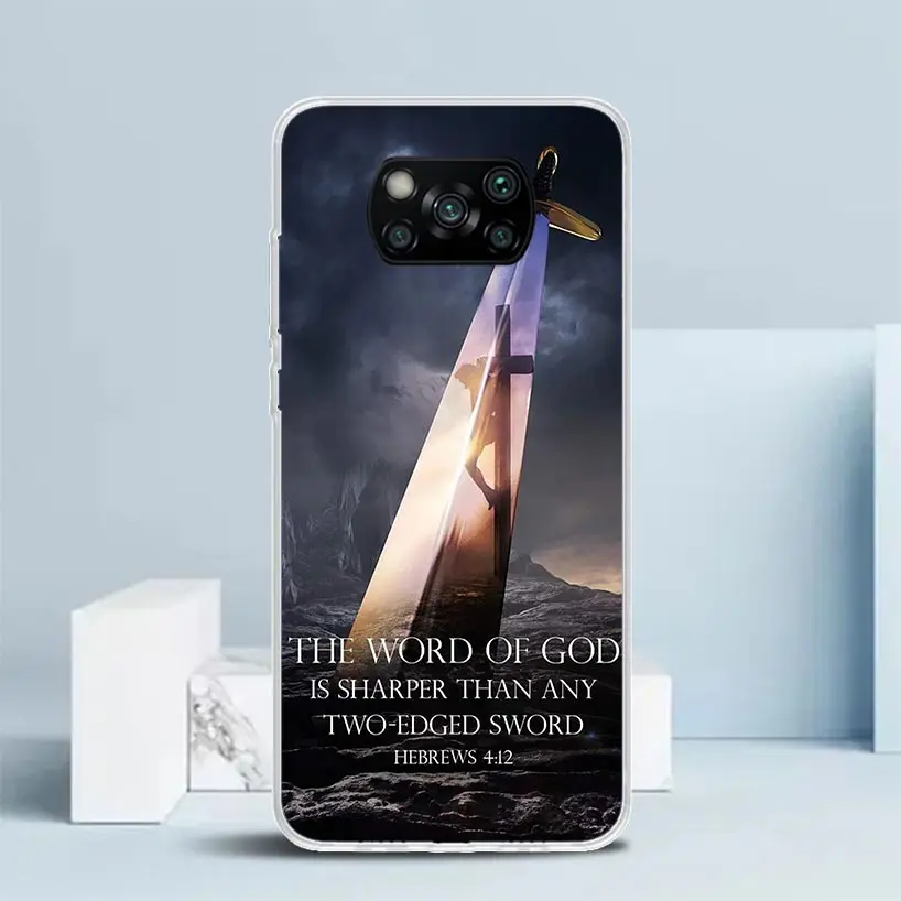 Чехол для телефона из мягкого ТПУ с изображением Бога Иисуса молитвы Креста Xiaomi