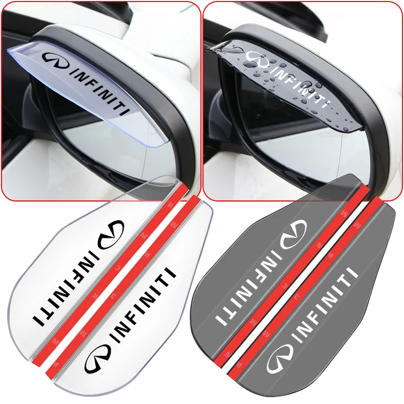 

2Pcs Car Rearview Mirror Sticker Rain Eyebrow Weatherstrip Accessories For Cadillac Car Styling CTS ATS SRX Deville XT5 XT4 STS