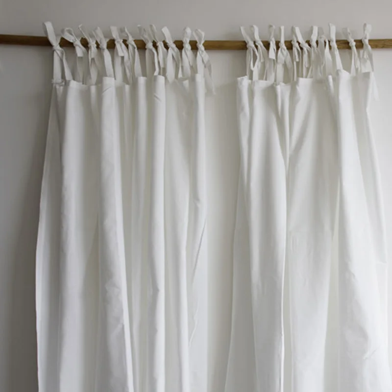 

Yaapeet Japanese Natural Linen Curtains Striped Style Semi Sheer Drape Elegant Textured Curtain Living Room Energy Efficient