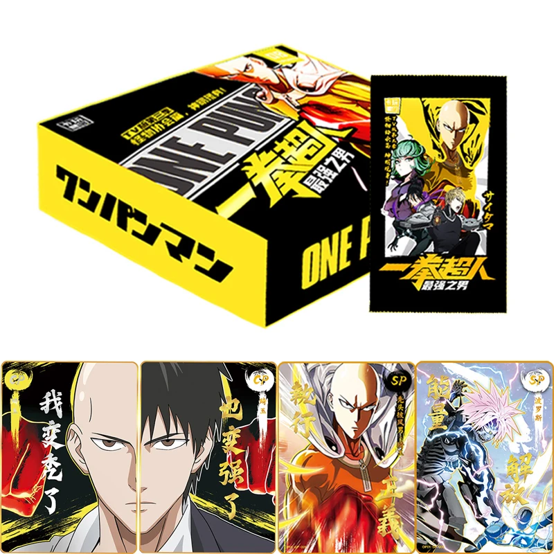 Оригинальные японские аниме One Punch Man карточки, фигурки Сайтама Genos, карточка с бронзовым затвором, коллекционная карточка, Боевая игрушка, подарки
