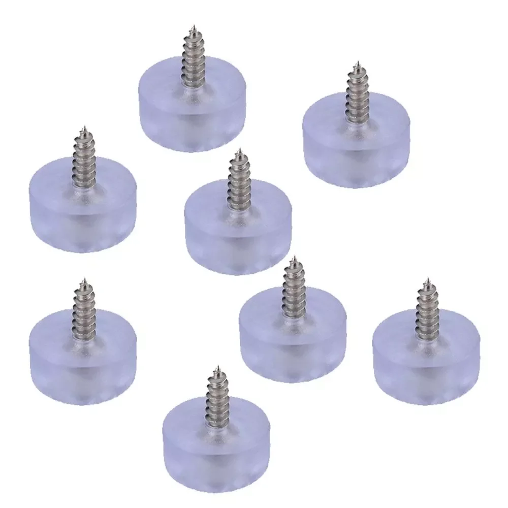 

Chair Leg Pads Furniture Legs Coffee Table Cabinet Leg Floor Protectors Covers Round Bottom Anti Slip PVC Feet with Screws
