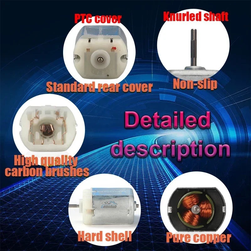 Gemohub Автомобильный Электрический дверной зеркальный двигатель постоянного тока
