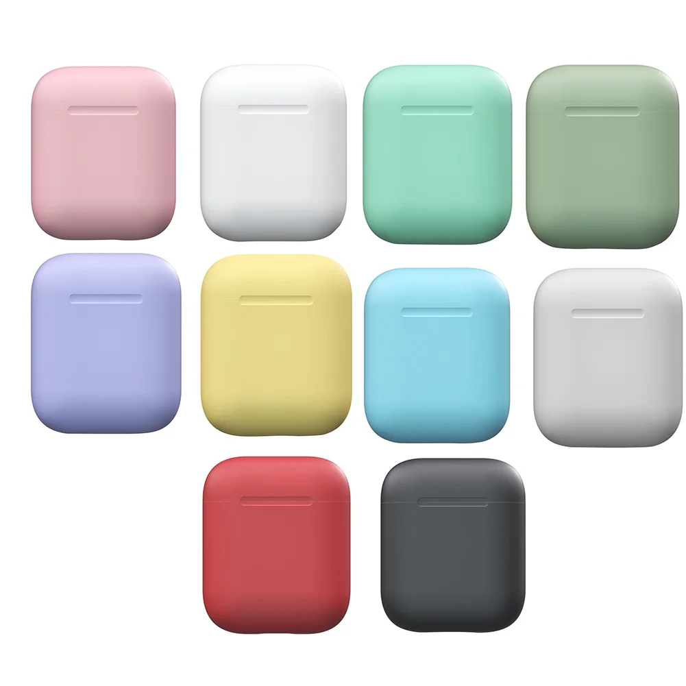 

0.6mm Silicone Case Protective Earphone Cover Case Box for Apple Airpods 360 Degree Overall Protection Design Charging Box