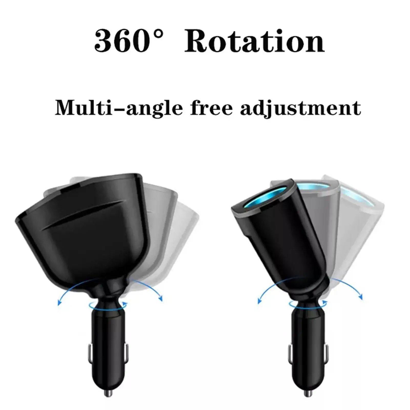 Новая Автомобильная Быстрая зарядка QC3.0 с двумя USB сигарета одним приводом и