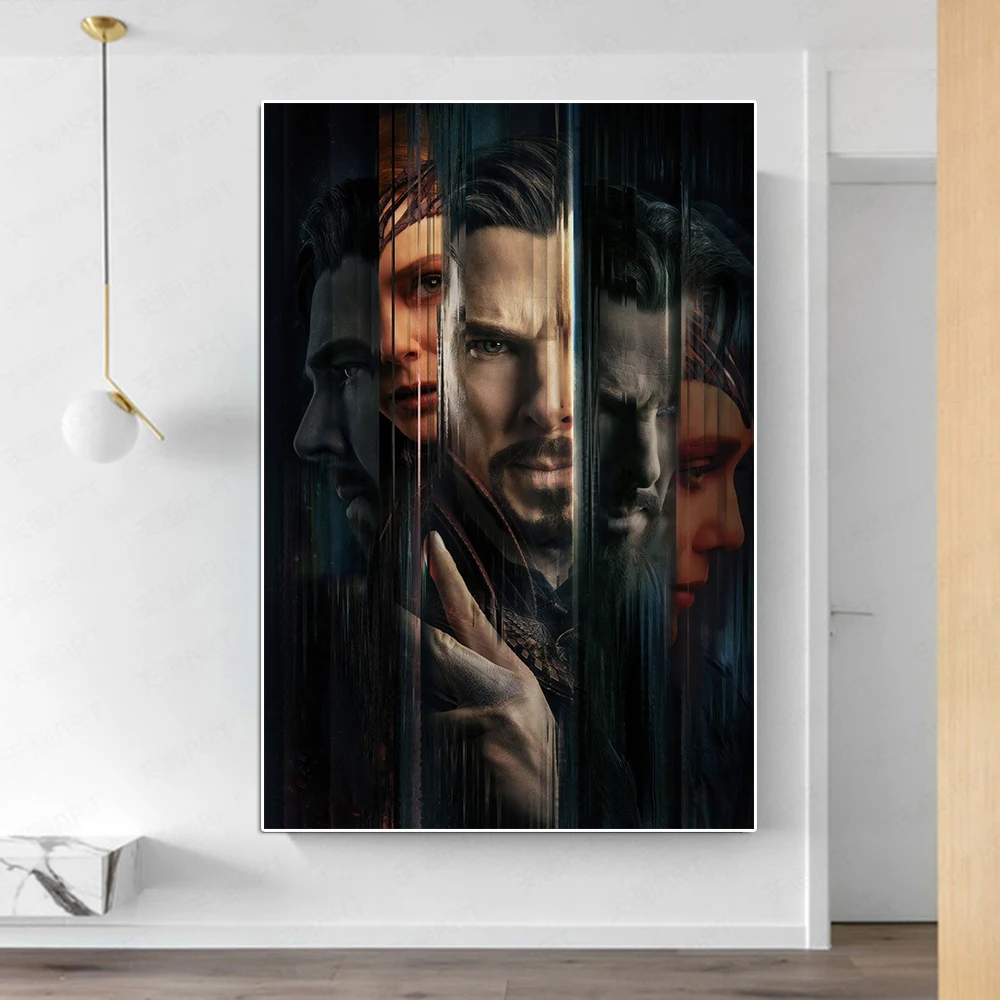 Постер с доктором странным из мультфильма безумие Картина на холсте