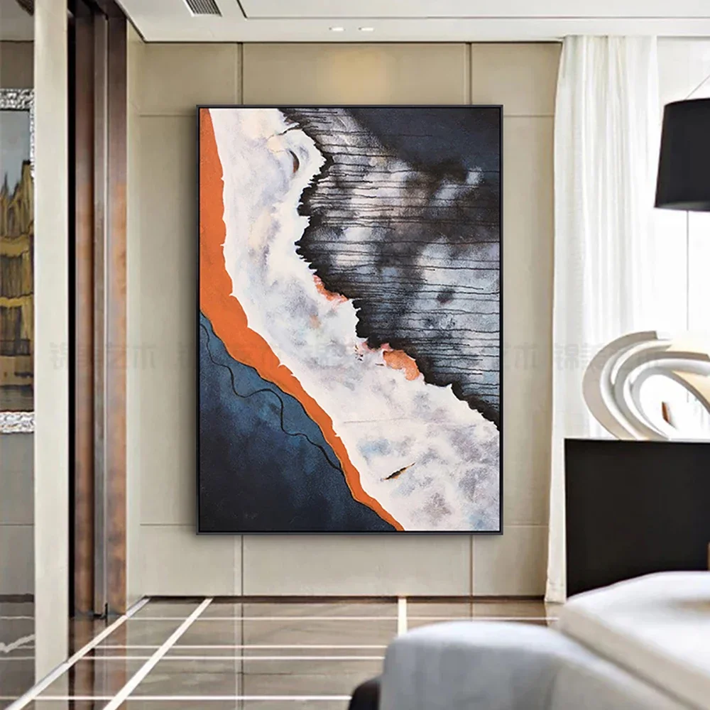 Современное абстрактное искусство ручная роспись маслом пейзаж настенная