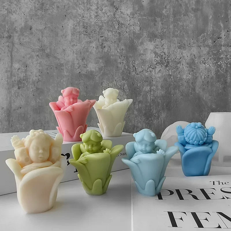 Арома-свеча ручной работы пластырь форма для украшения детского ангела