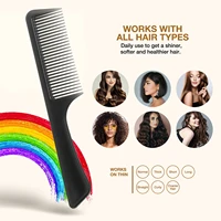 5 colors hairbrush barber accessories abs hair comb wide tooth comb hairdressing products solid curls long hair female