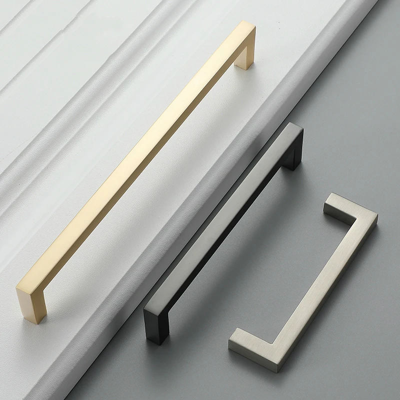 

Handle Modern Minimalist Kitchen Furniture Cabinet Drawer Pull Gold zinc alloy Wardrobe Bedside Cabinet Locker Knob