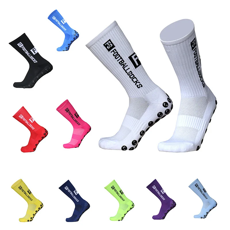 

Football 2023 New Socks Pair Cotton Round Silicone Suction 10 Cup Grip Anti Slip Soccer Socks Sports Men Women Baseball Rugby