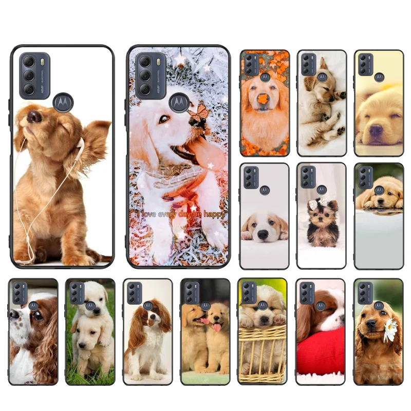 

Puppy Dog Puppies Phone Case for Motorola Moto Edge 20 Pro Edge 20 Lite E7 Power E40 E20 One Action G10 G Play G8 G9 G60 G50S