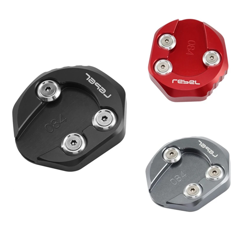 

Motorcycle Kickstand Extension Pad Side Stand Enlarger Plate For Honda Rebel CMX300 CMX500 2017-2021