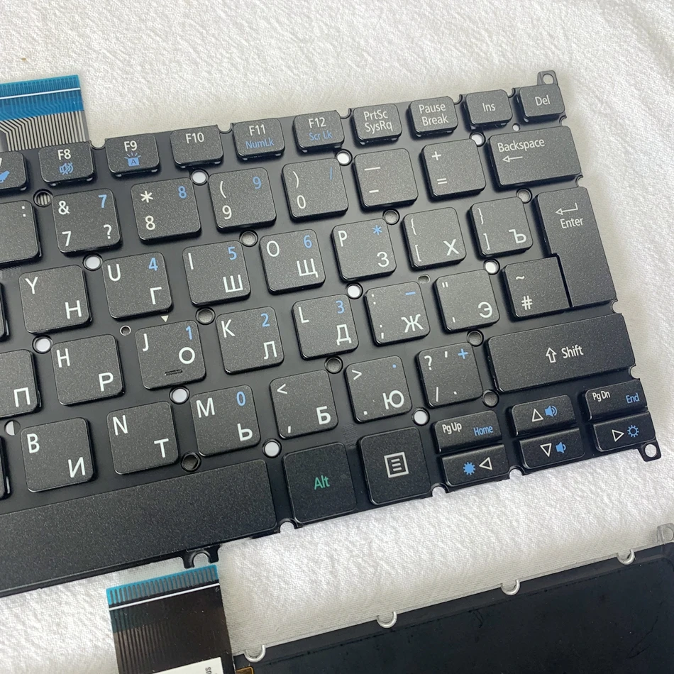 Русская клавиатура для ноутбука с подсветкой Acer V5-122 122P V5-132 132P V13 V3-371 E11 E3-112 RU |