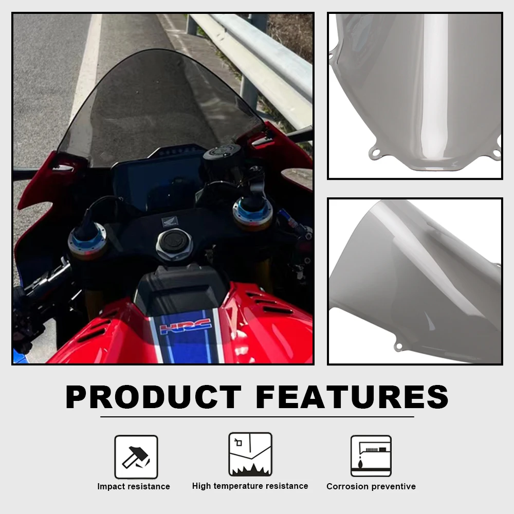 Ветровое стекло для Honda CBR1000RR CBR 1000RRA 2020-2023 ветровое мотоцикла черные и серые
