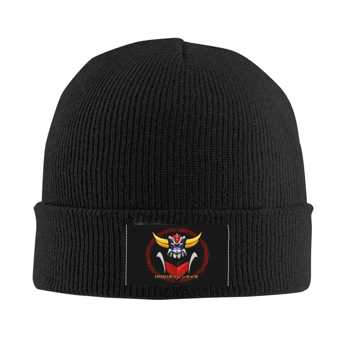 

Grendizer Ufo Robot Bonnet Hat Knit Hats Men Women Fashion Unisex Adult Goldrake Mecha Anime Warm Winter Beanies Cap
