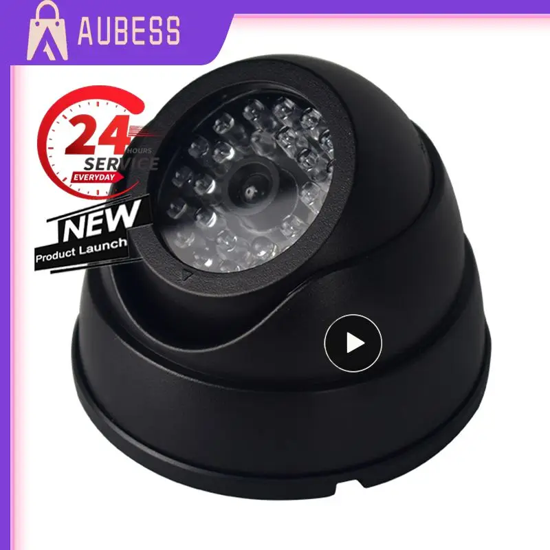 

1~10PCS Wireless Dummy Fake Security Camera Home Surveillance Cctv Dome Indoor Outdoor False Hemisphere Simulation Camera Red