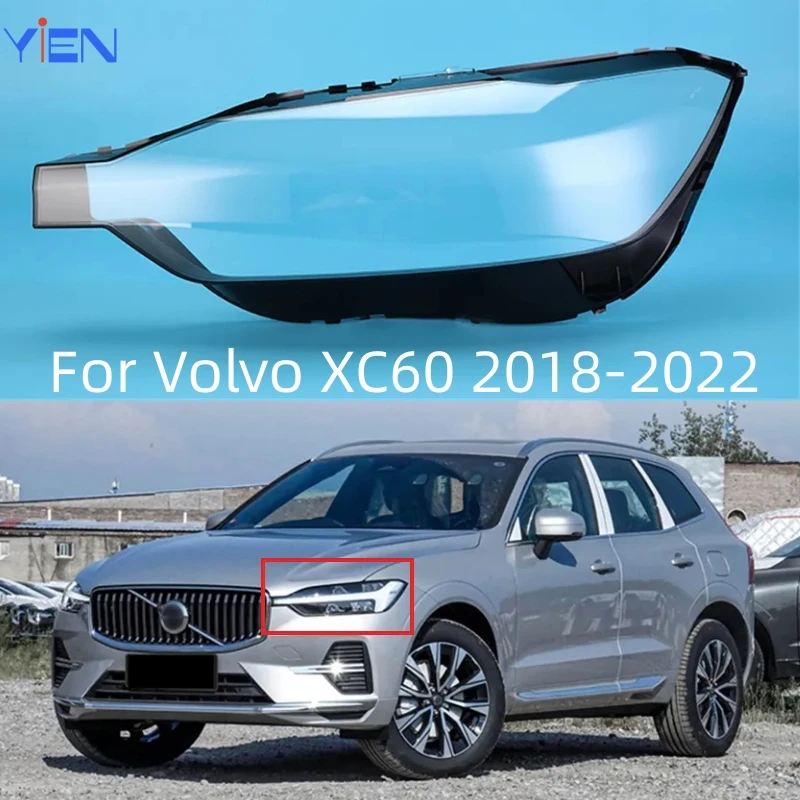 

Для Volvo XC60 2018 2019 2020 2021 2022 Передняя крышка для автомобильной фары