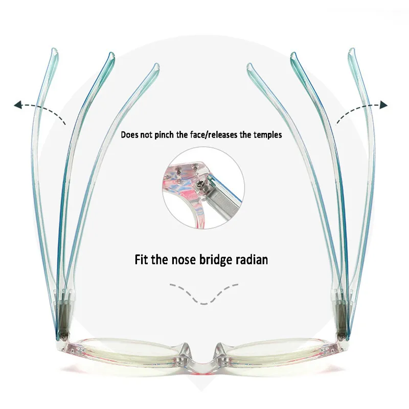 Пресбиопические очки Elbru с защитой от синего света для мужчин и женщин чтения