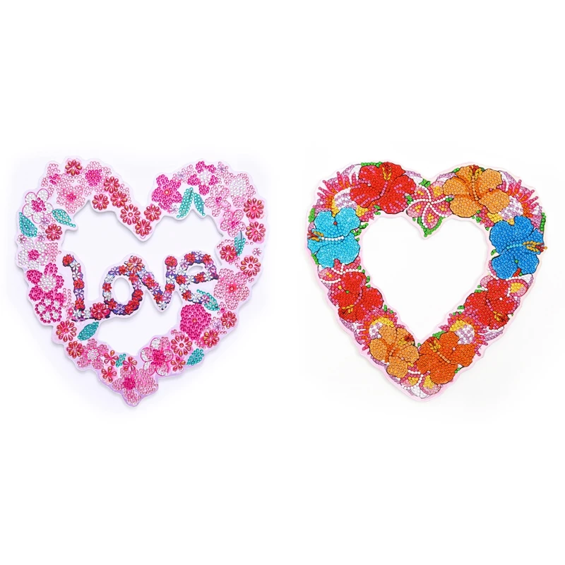 

2Pcs Love Diamond Painting Kits DIY 5D Diamond Painting Art Point Drill For Adults Kids Beginners Gift Of Love