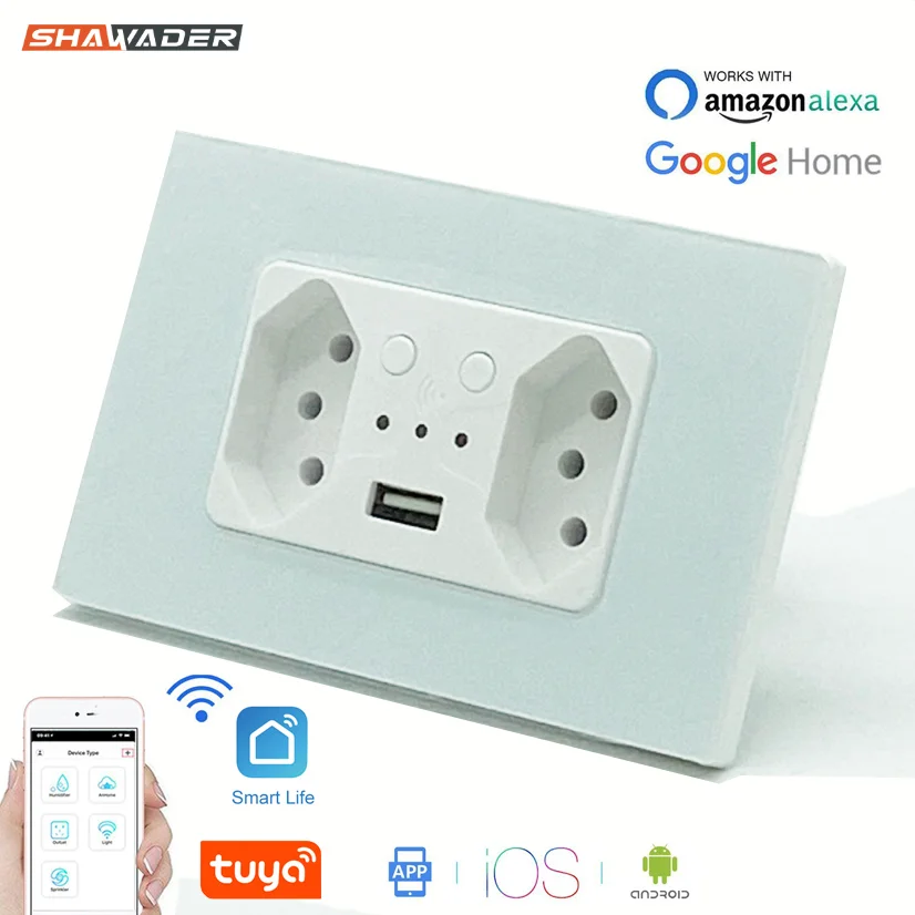 Смарт-розетка настенная с поддержкой Wi-Fi и USB | Строительство ремонт