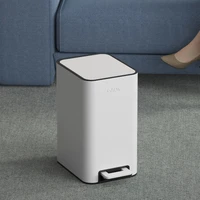 square luxury trash can touchless metal kitchen bedroom foot pedal trash can living room lixeira banheiro rubbish bin eb5ljt