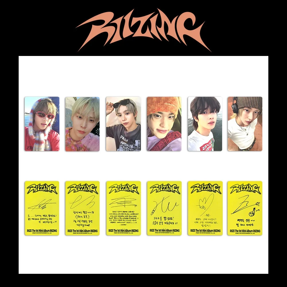 Kpop RIIZE фотокарточка альбом BRIIZE Lomo Card SEUNGHAN SUNGCHAN WONBIN коллекционная открытка для