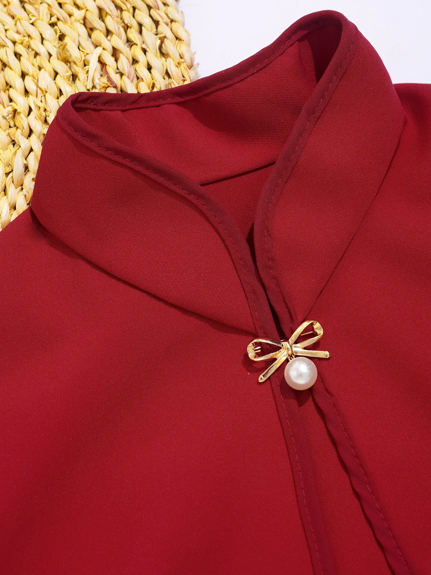 Детская элегантная шаль-накидка для девочек с цветочным рисунком брошь-болеро