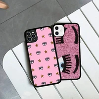 hot f ferragnies eyes chiara a phone case silicone pctpu case for iphone 11 12 13 pro max 8 7 6 plus x se xr hard fundas