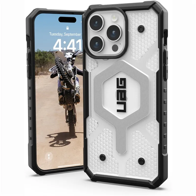 Чехол UAG Pathfinder для iPhone 15 Pro Max 15 Plus, встроенный Магнит для Apple MagSafe, прочный защитный чехол с защитой от падения