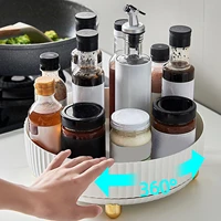 360 degree rotating spice rack spinning organizer seasoning organizer turntable cabinet organizer for home kitchen bathroom