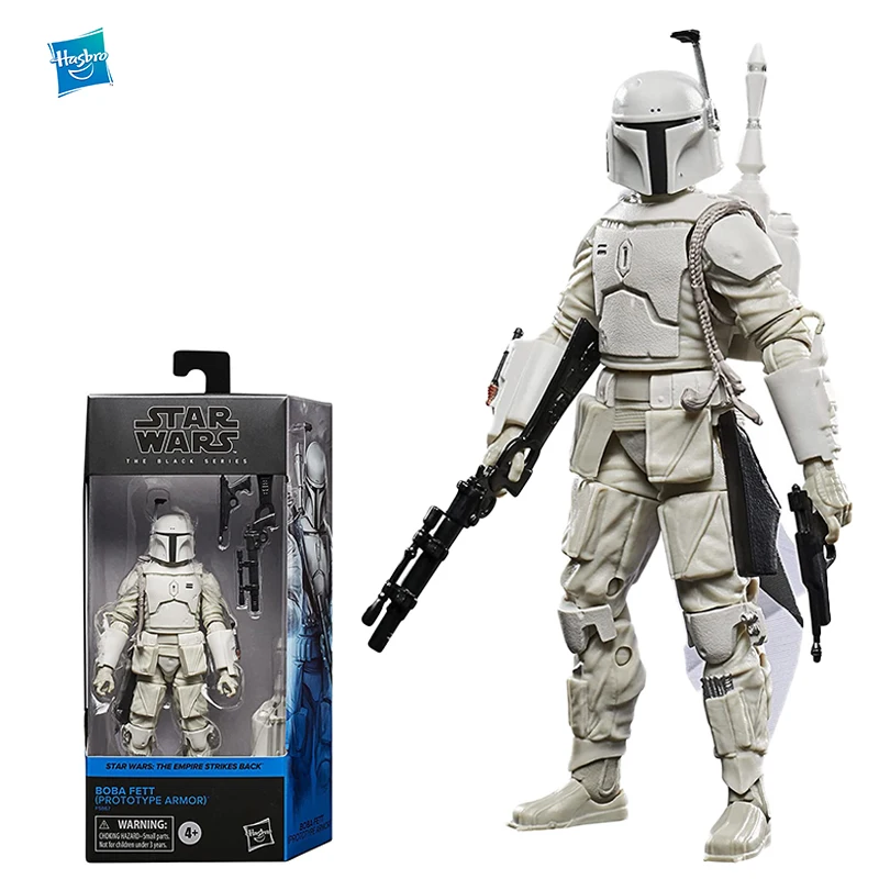 

Hasbro Star Wars Black Series The Mandalorian Boba Fett Action Figure White Prototype 6 Inch Modle Collection Decoration Toys